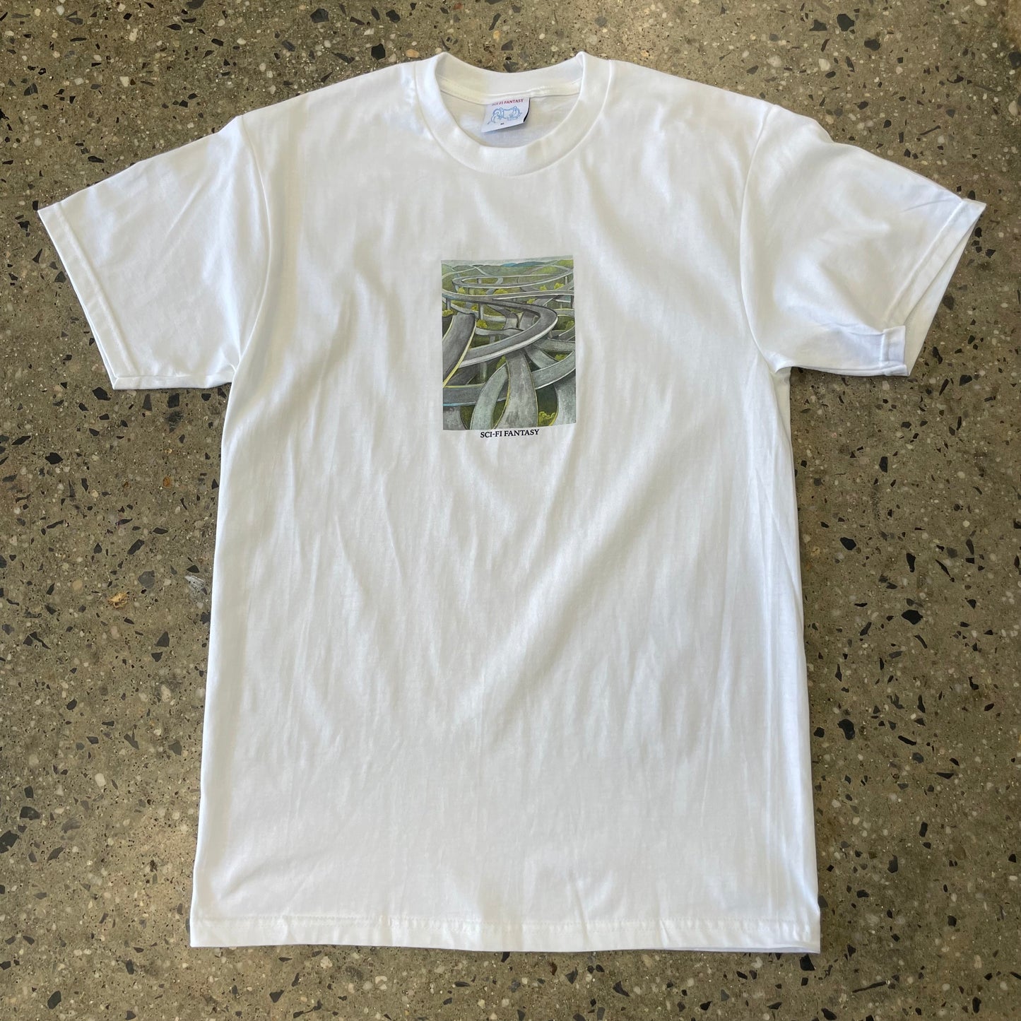 Sci-Fi Fantasy Freeway T-Shirt - White