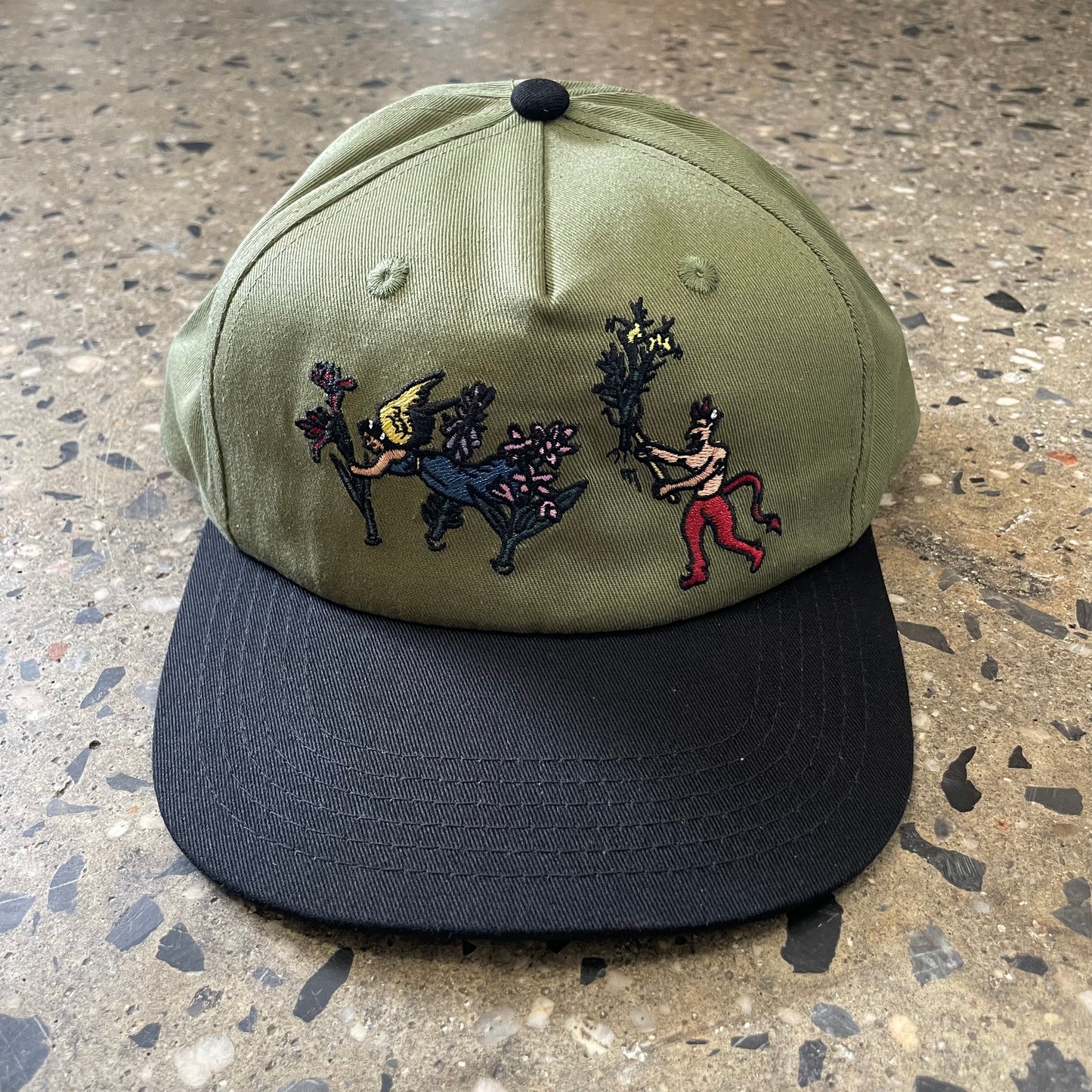 Pass~Port Gardening Cap - Olive/Black