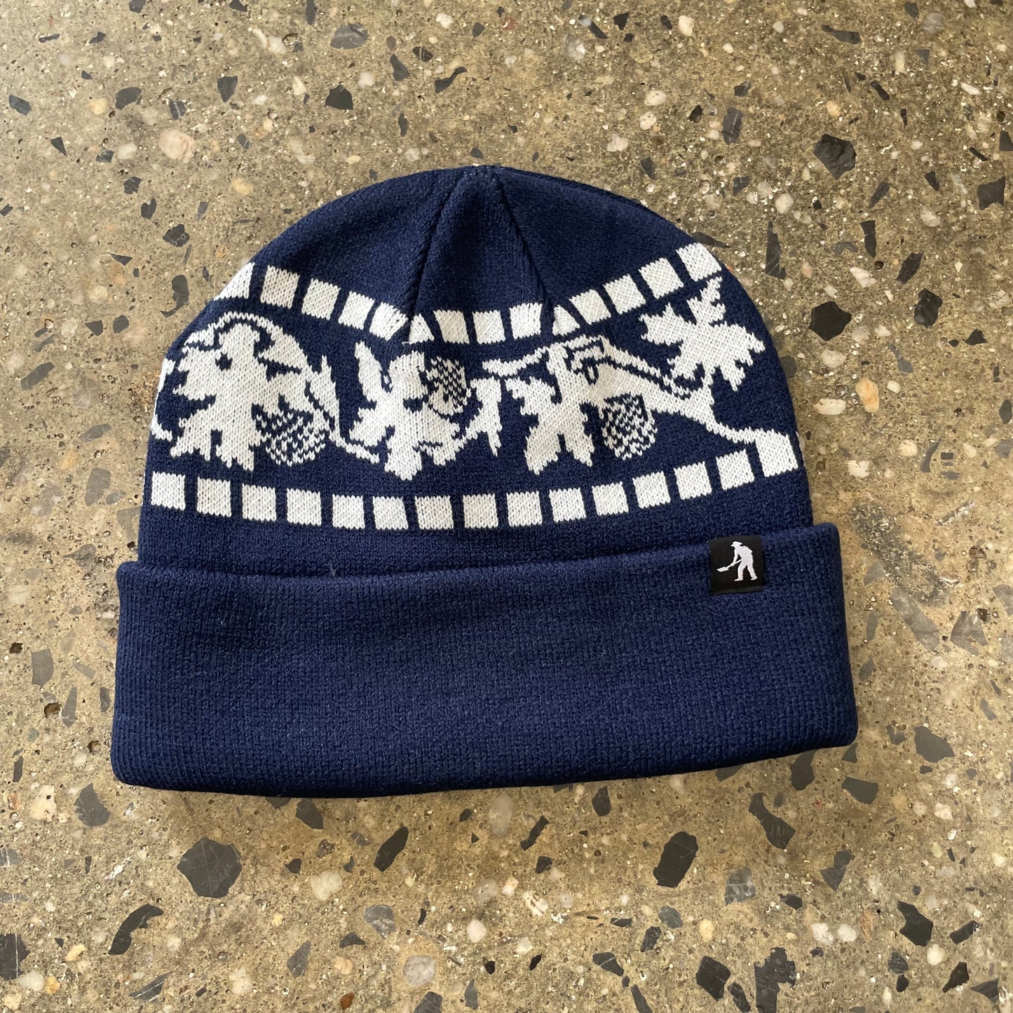 Pass~Port Vines Beanie - Navy/White