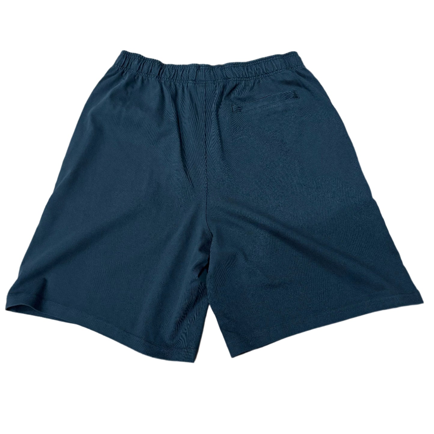 back of black cotton shorts
