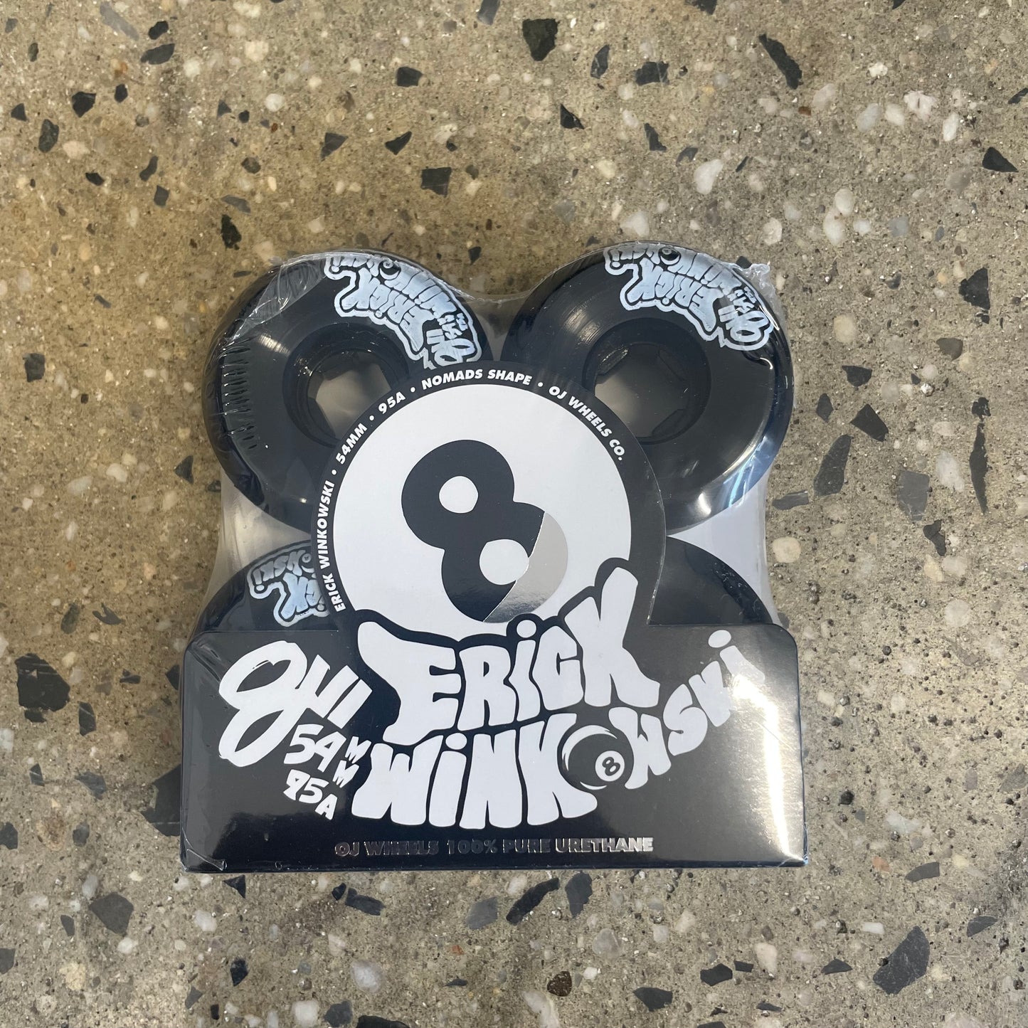 OJ Wheels Erick Winkowski Behind The 8-Ball Elite Wheels 95a - Black
