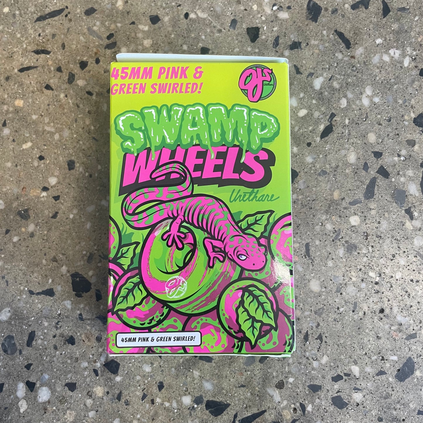 OJ Swamp Wheels 99a - Pink/GreenSwirl