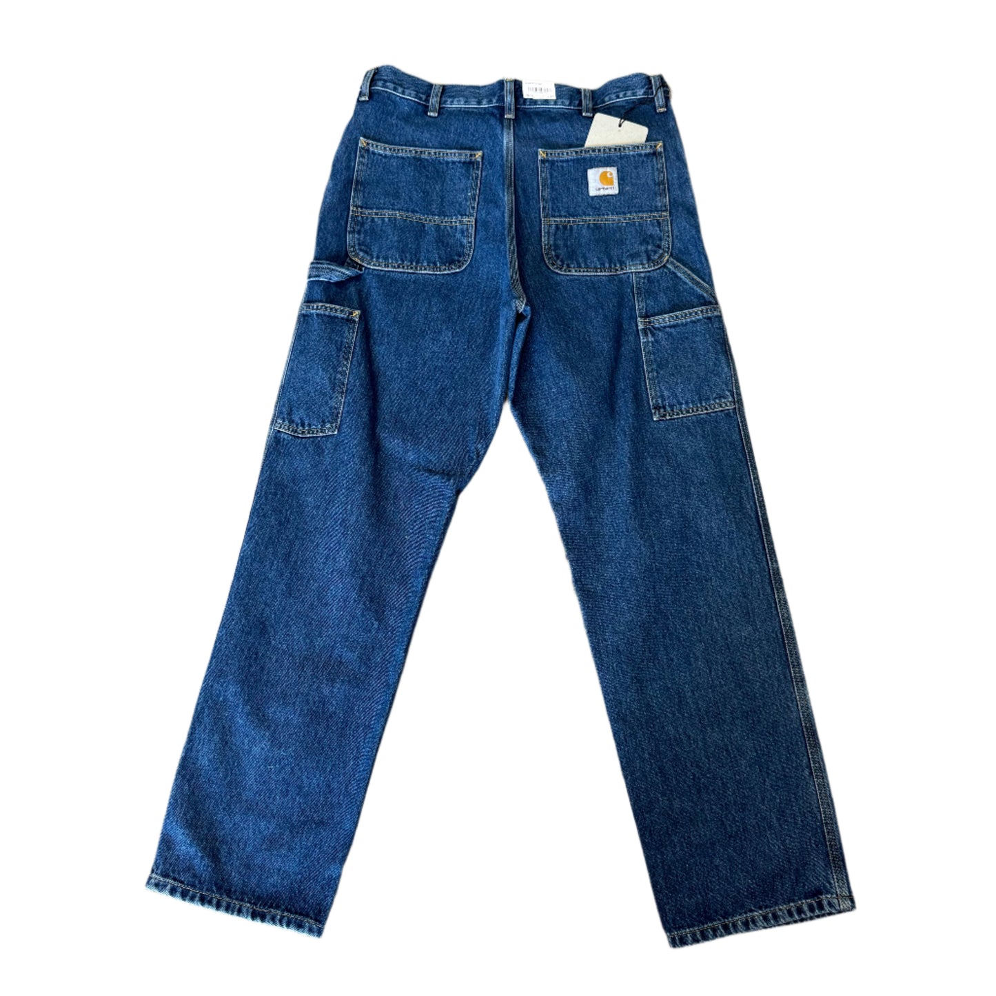 medium wash blue jeans