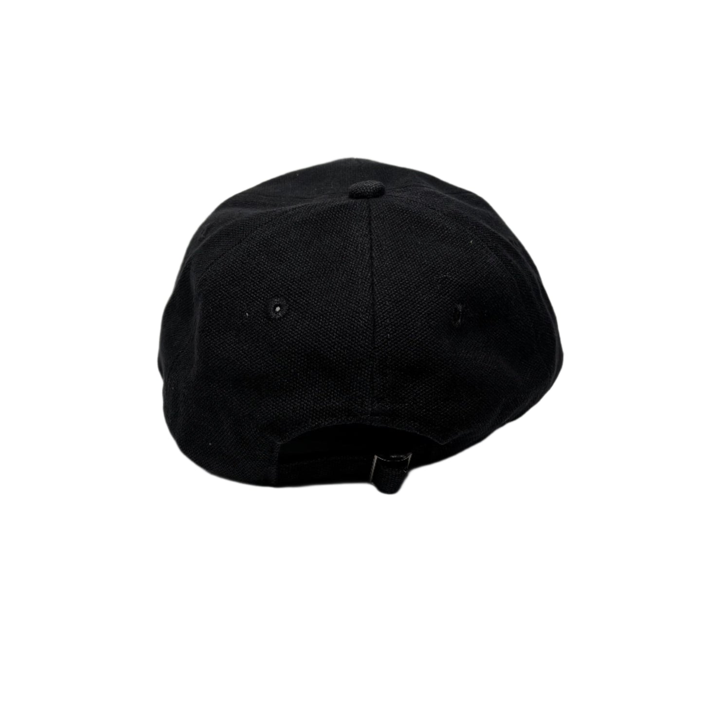 rear view of black duck canvas cap