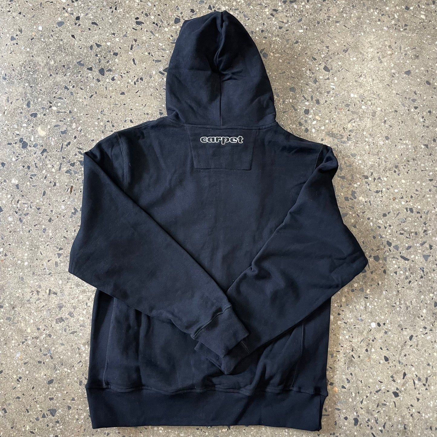 Carpet Bizarro Rhinestone Zip-Up Hoodie - Black