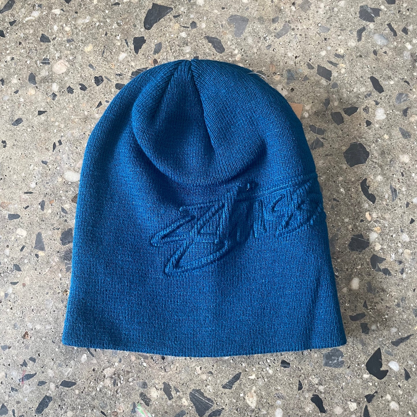 Stussy Embossed Smooth Stock Skull Cap - Sea Blue