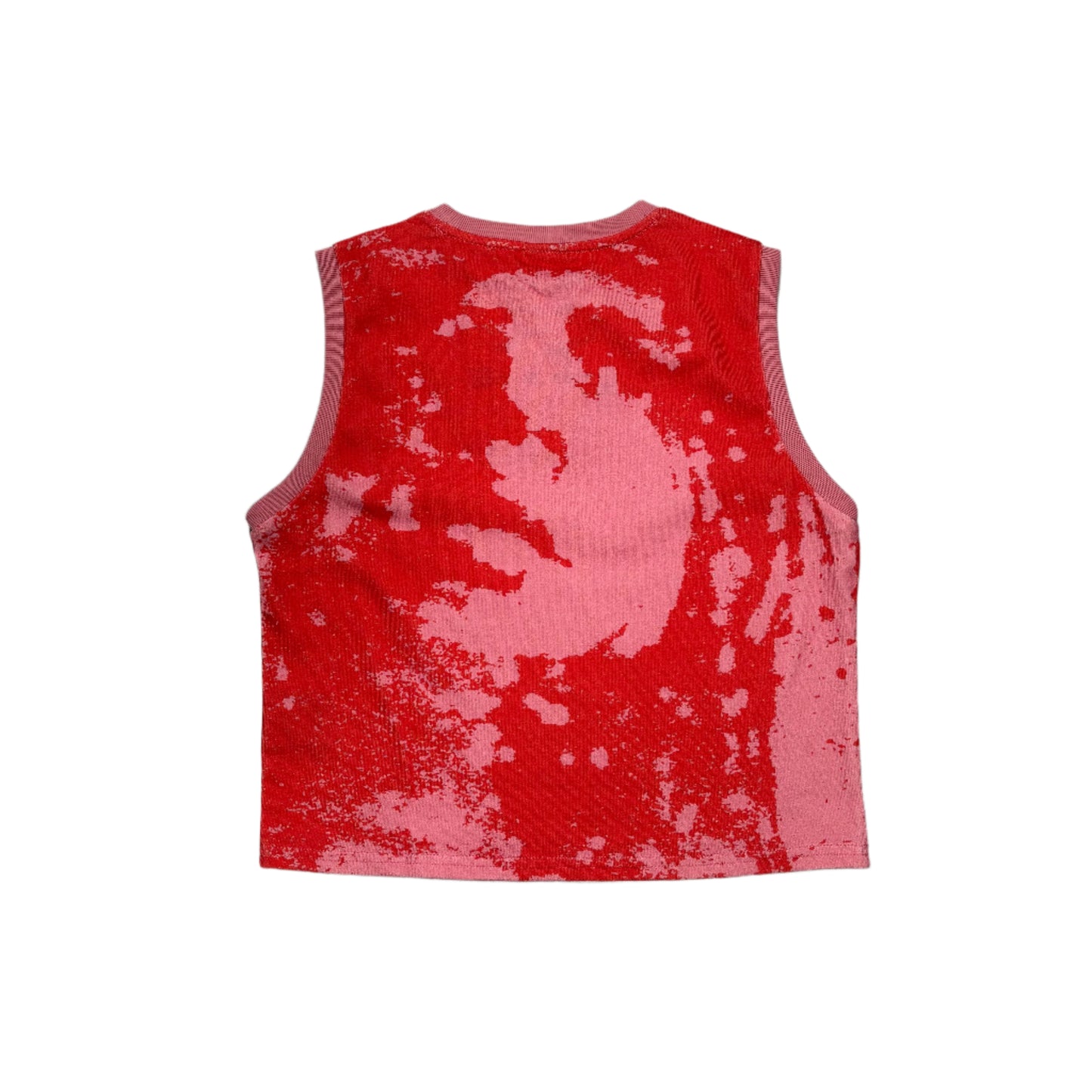 carpet t with face of person with cut off length and cut off sleeves