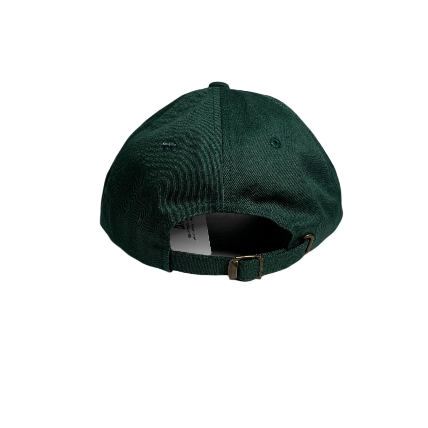 rear of Green cap on a white background