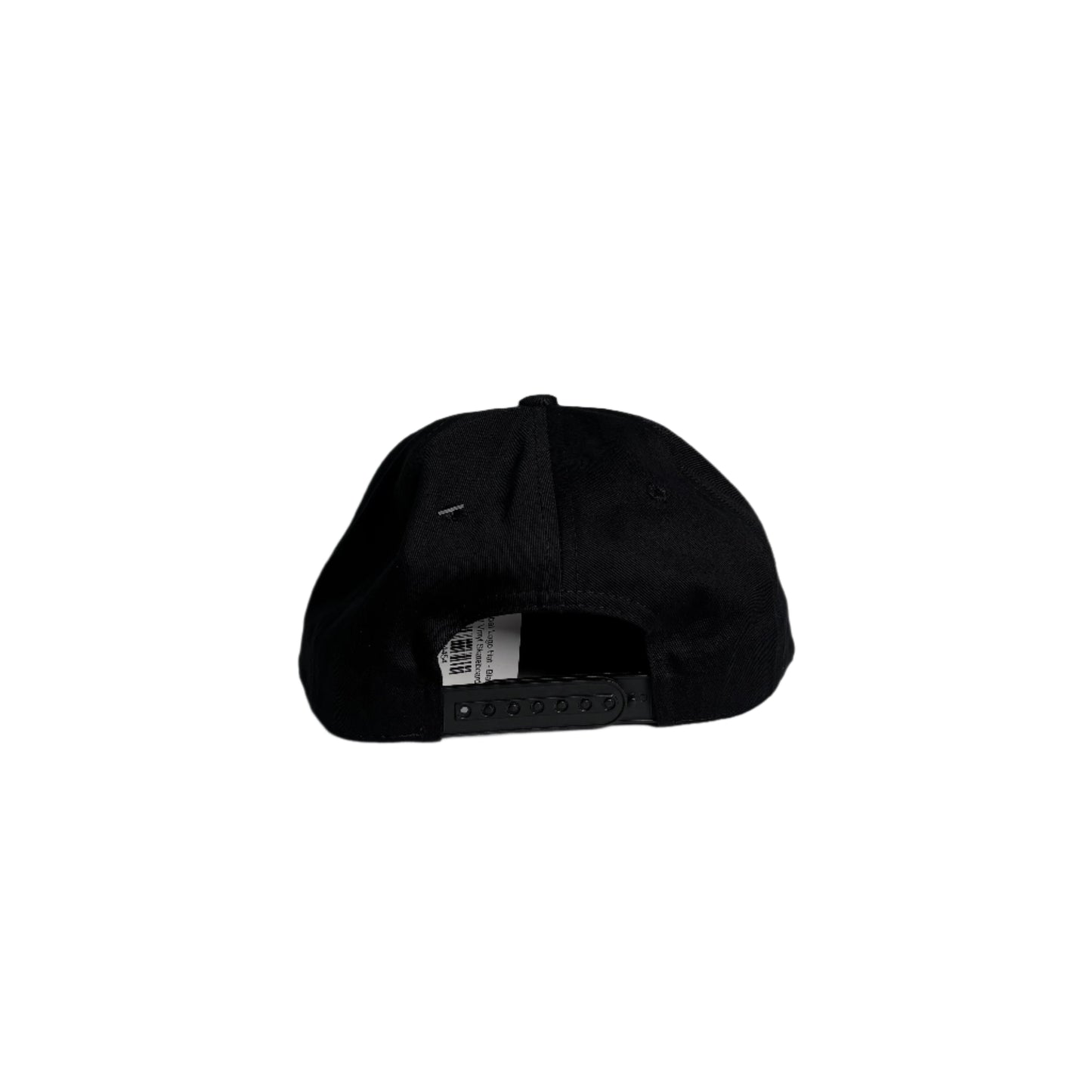 rear view of Black cap on a white background