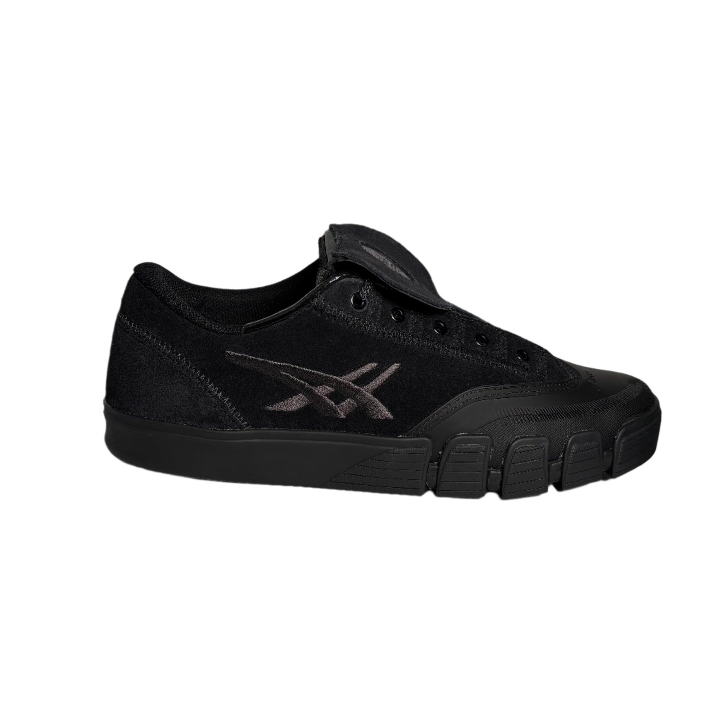 all Black sneaker on a white background