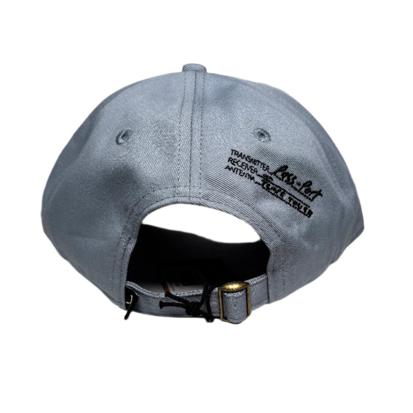 Gray cap with brand logo on a white background