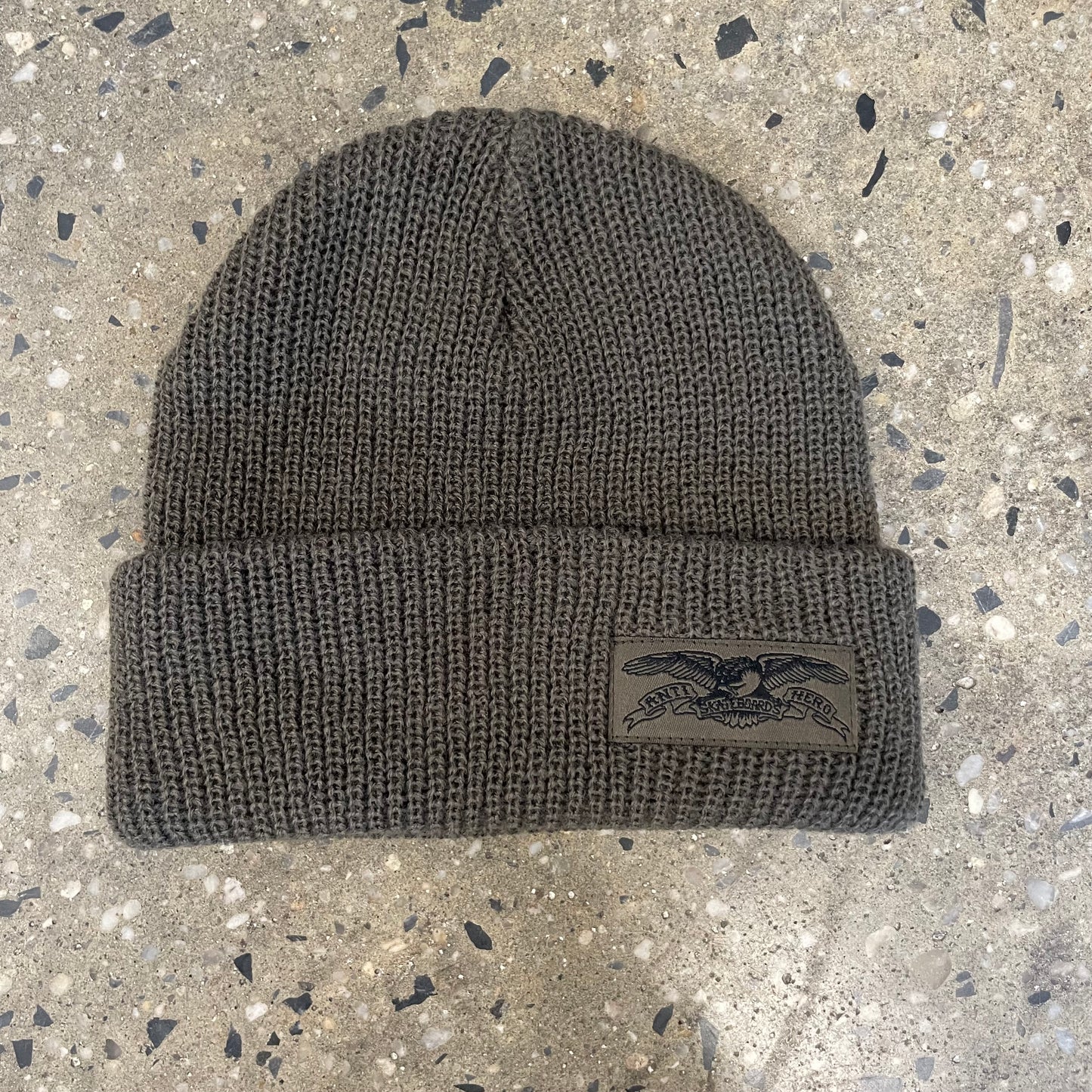 Antihero Stock Eagle Cuff Beanie - Olive