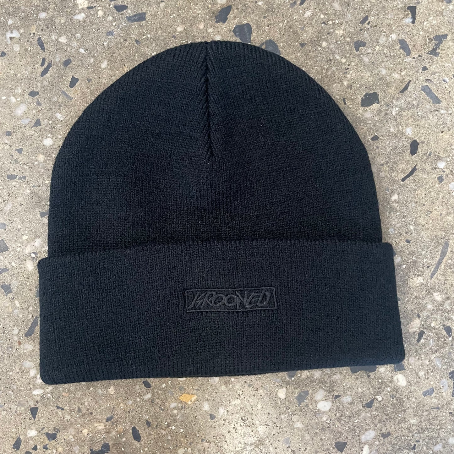 Krooked Beanie Moonsmile Script Beanie - Black