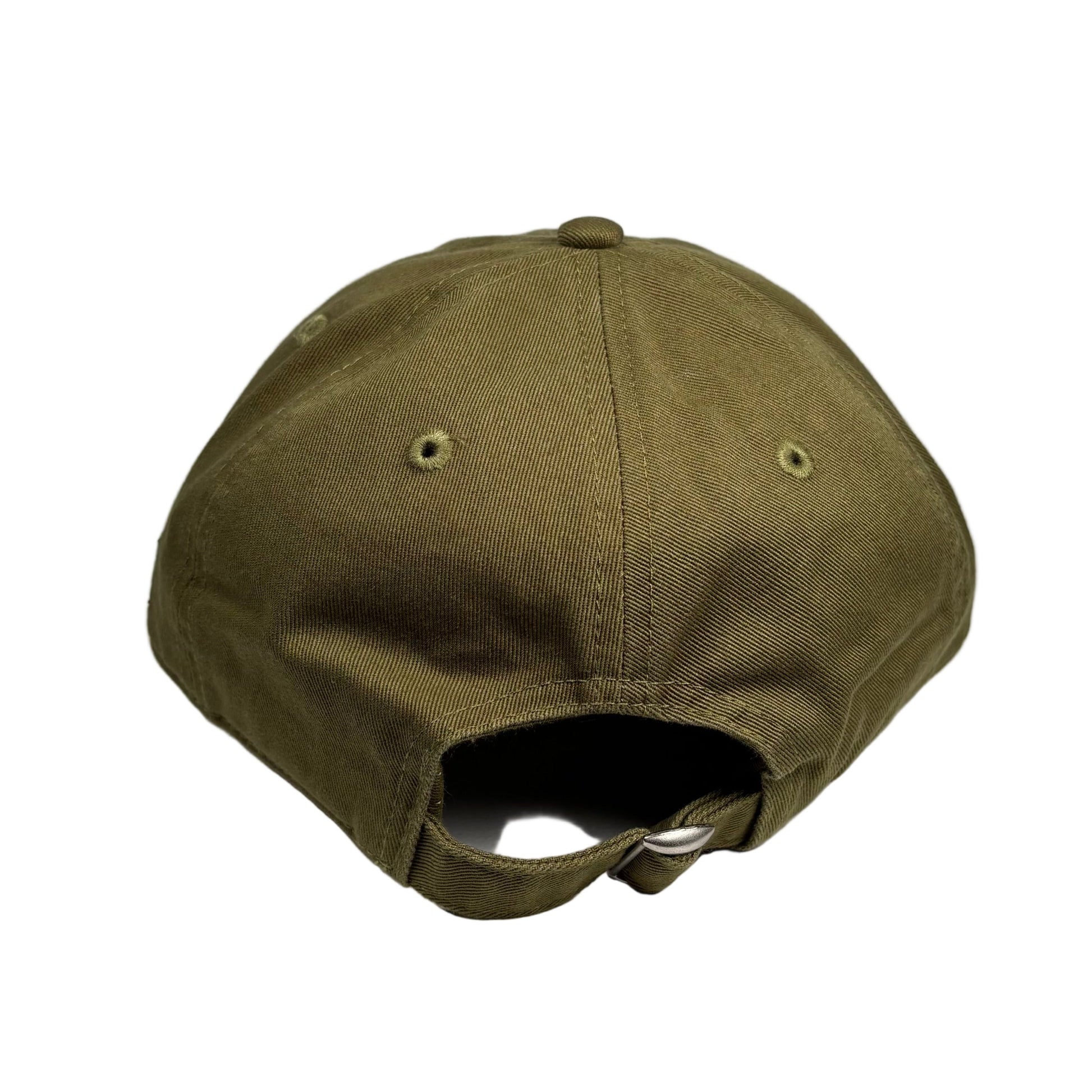 Green baseball cap on a white background