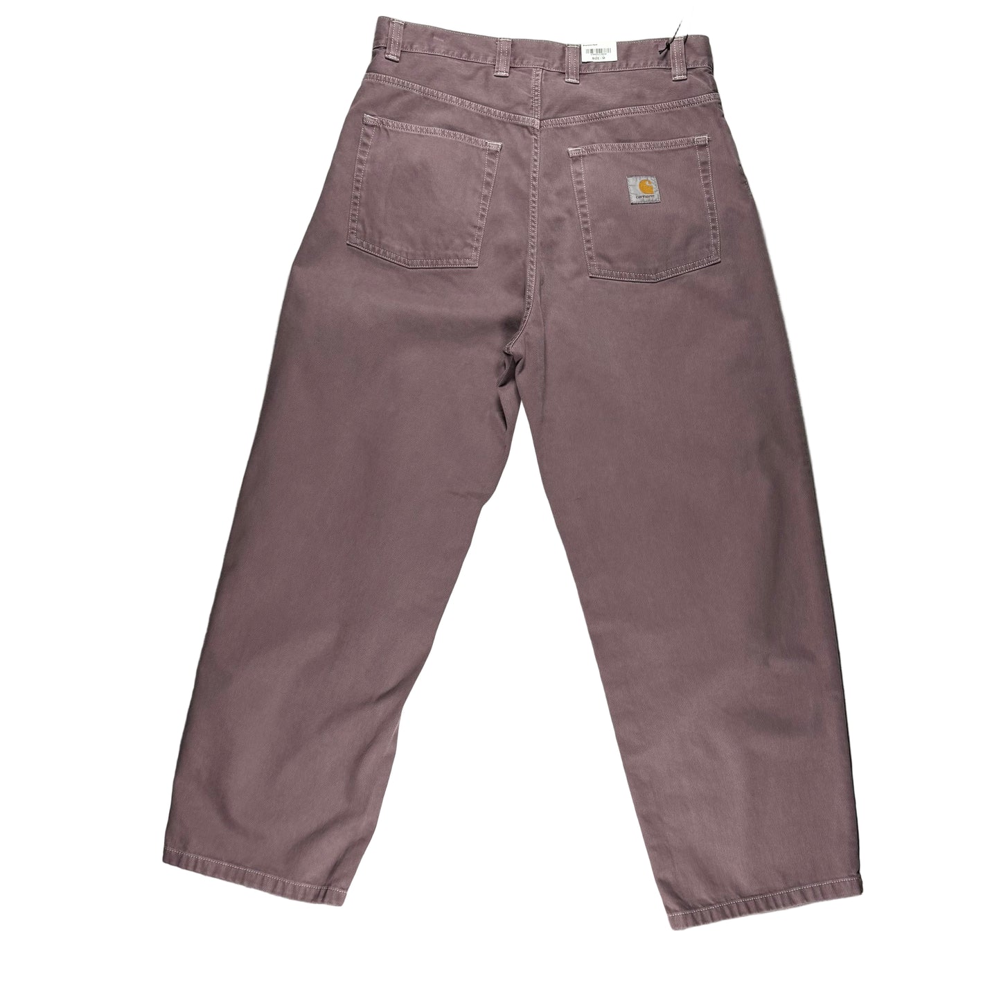 light purple pants with a Carhartt logo on a white surface