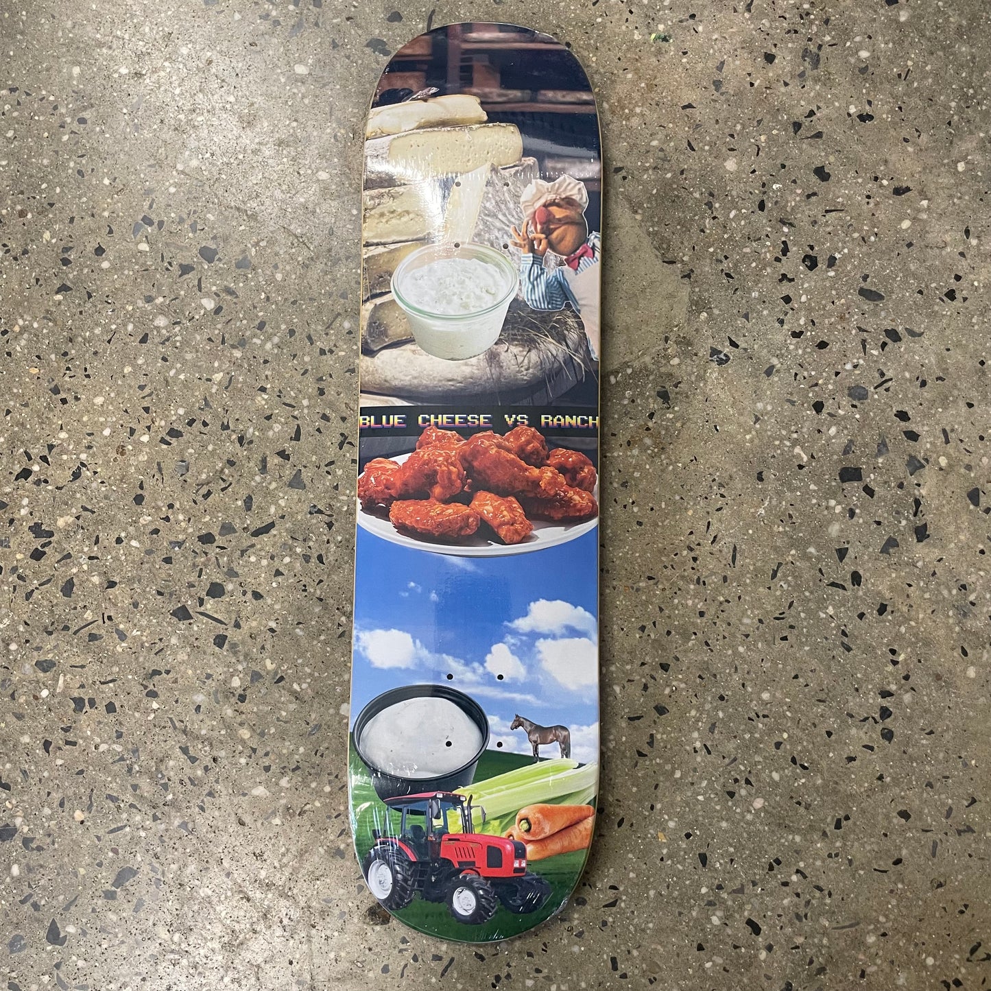 Alltimers Bleu Cheese Vs. Ranch Skateboard Deck