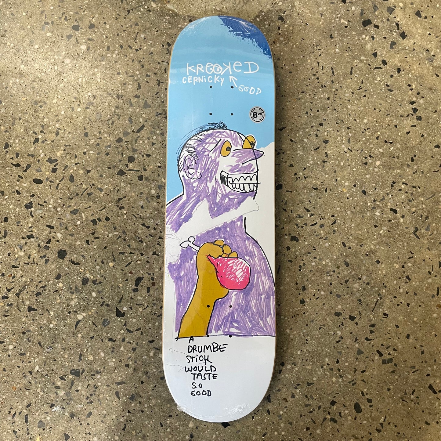 Krooked Eddie Cernicky Drumb Stick Skateboard Deck