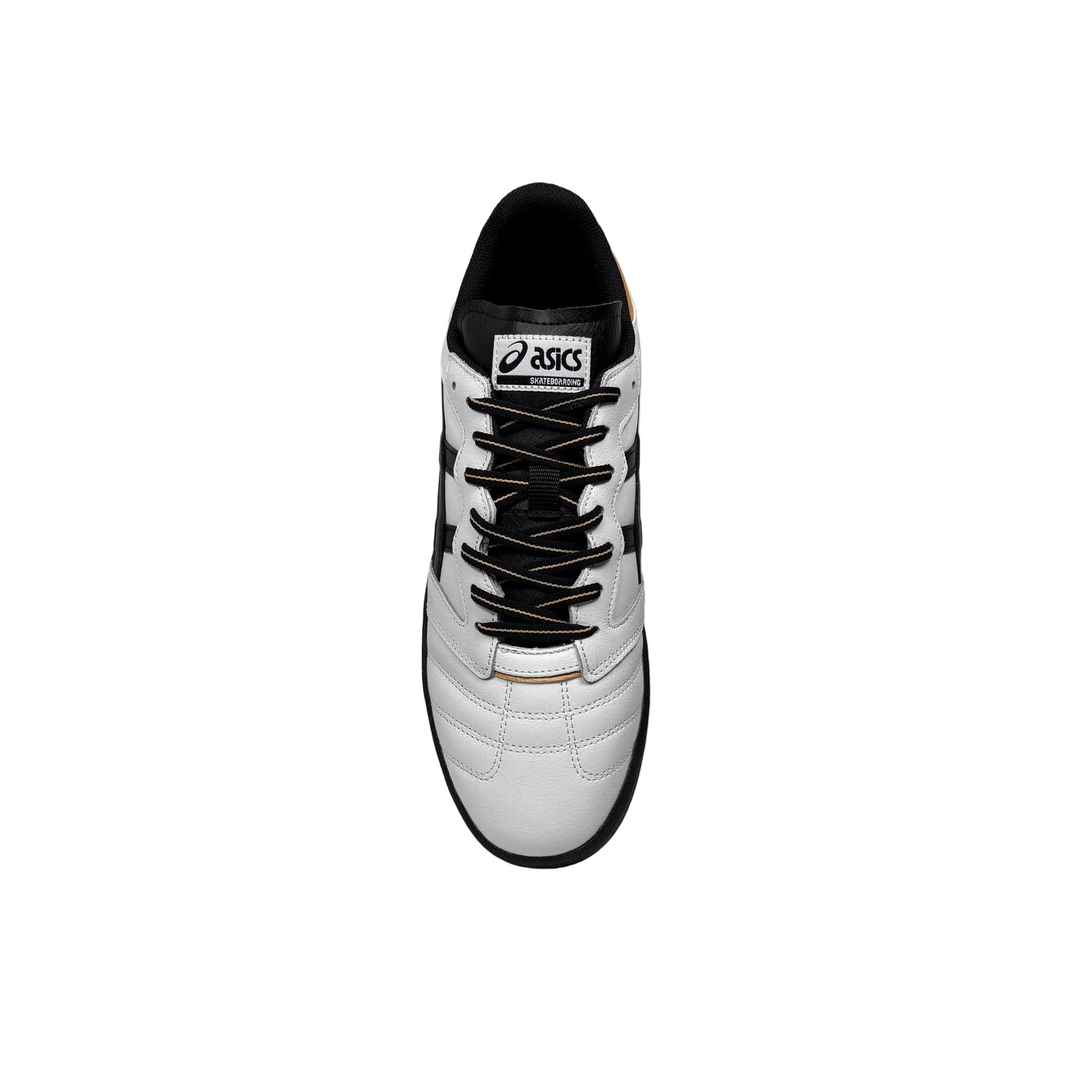White and black sneaker on a white background