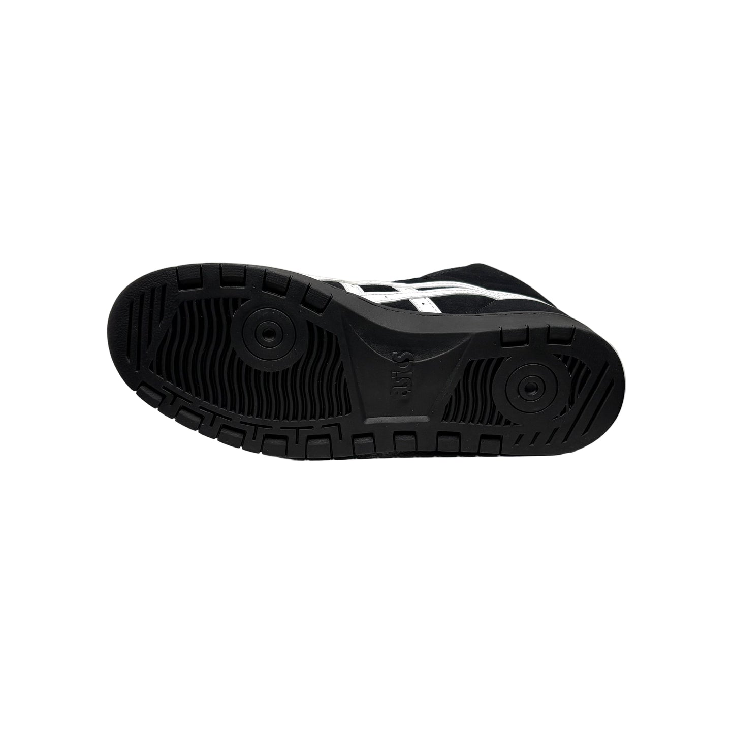 Black and white sneaker on a white background