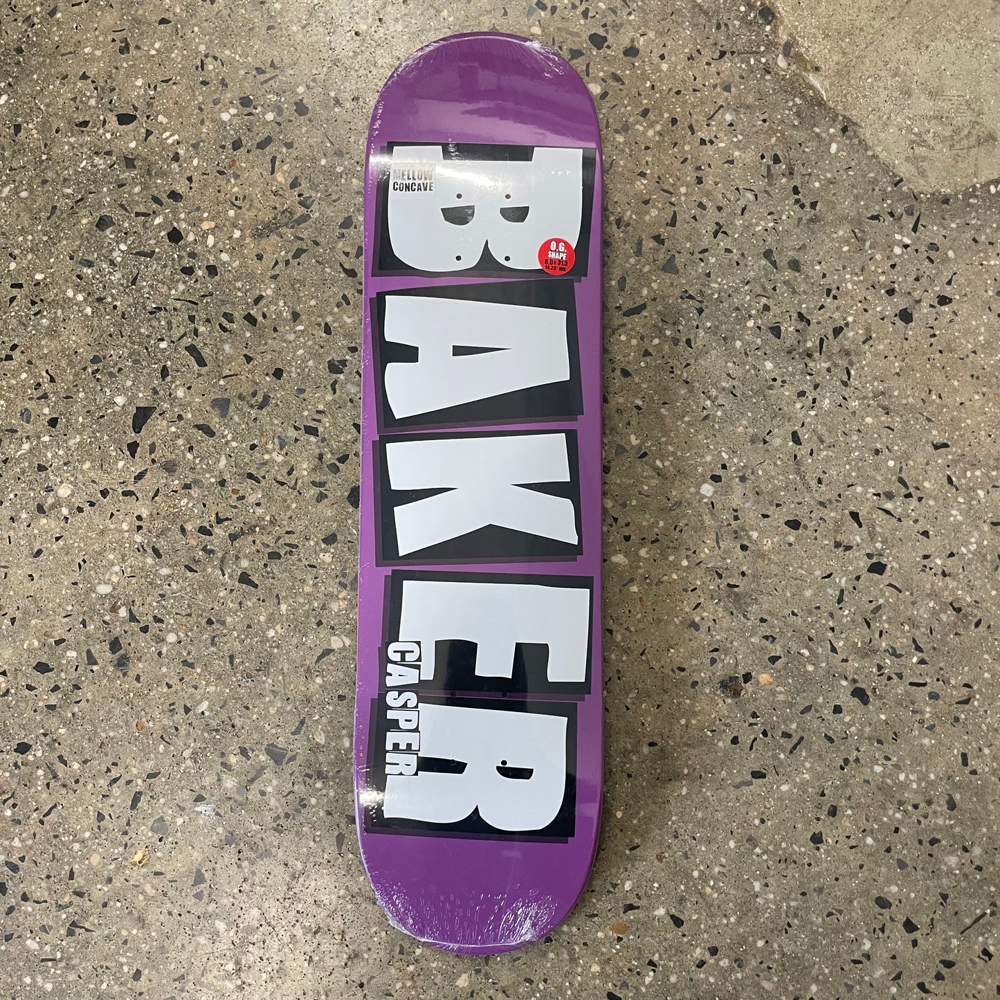 Baker Casper Brooker Brand Name Skateboard Deck - Purple