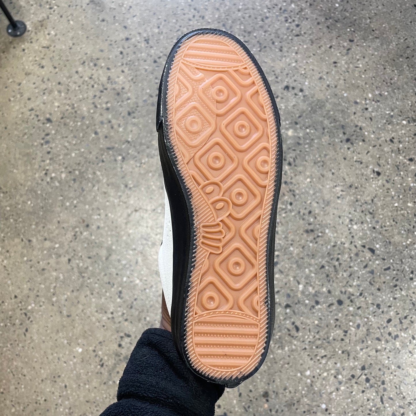 gum sole, bottom of sneaker