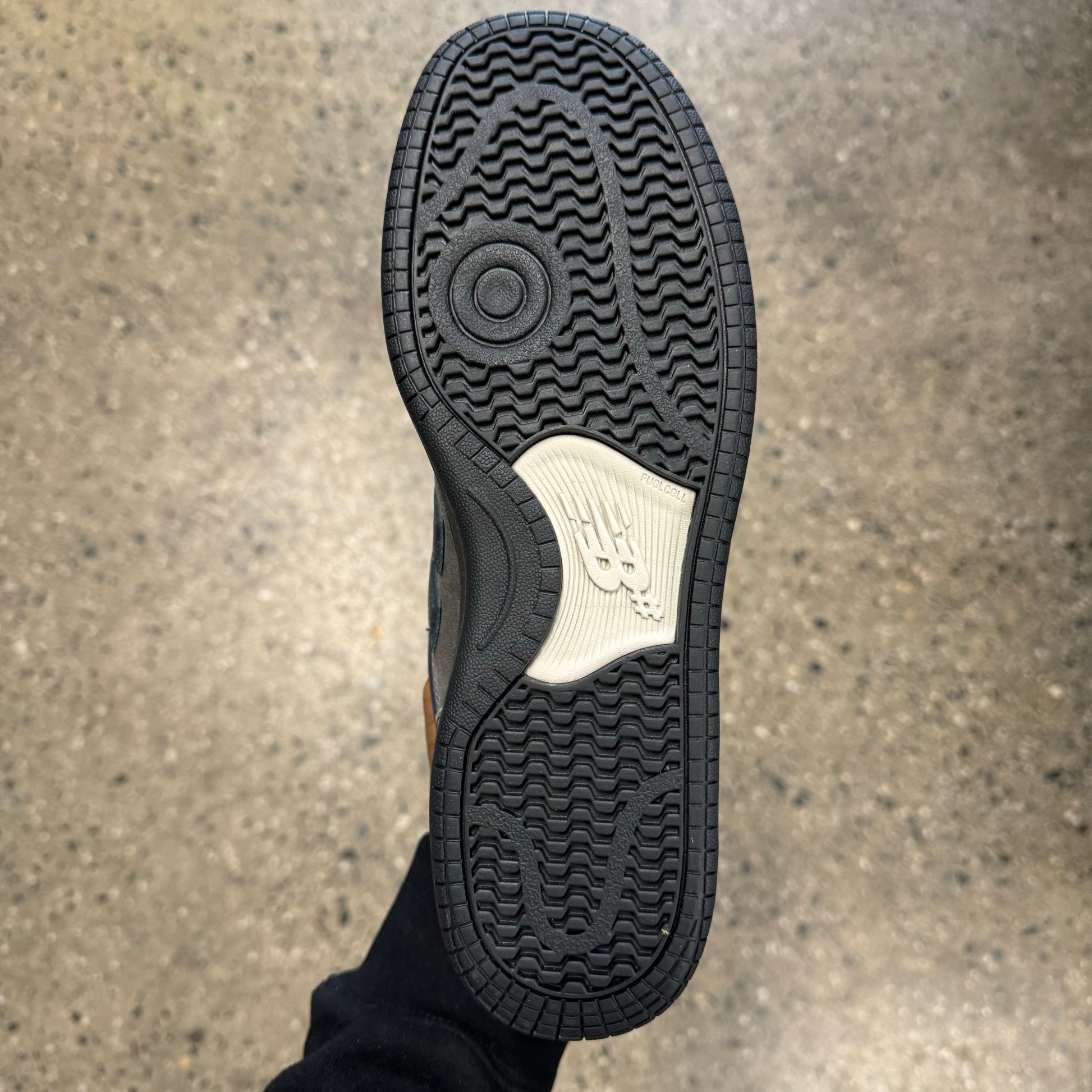 black and white sole, bottom of sneaker