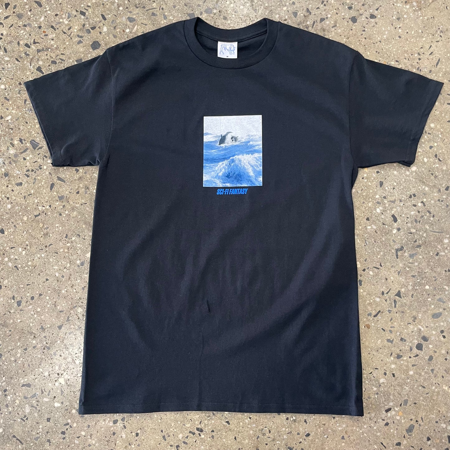 Sci-Fi Fantasy Killer Whale T-Shirt - Black