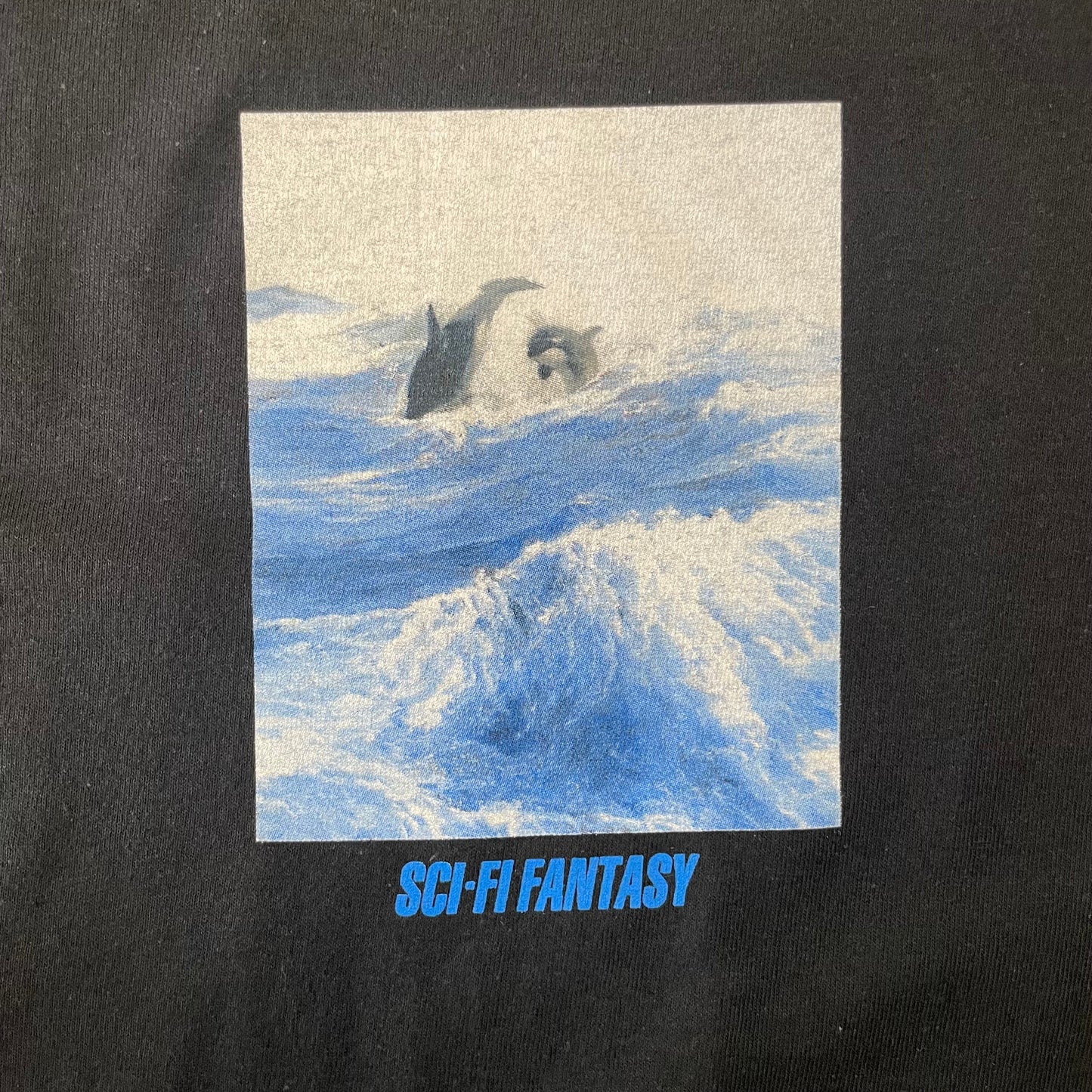 Sci-Fi Fantasy Killer Whale T-Shirt - Black
