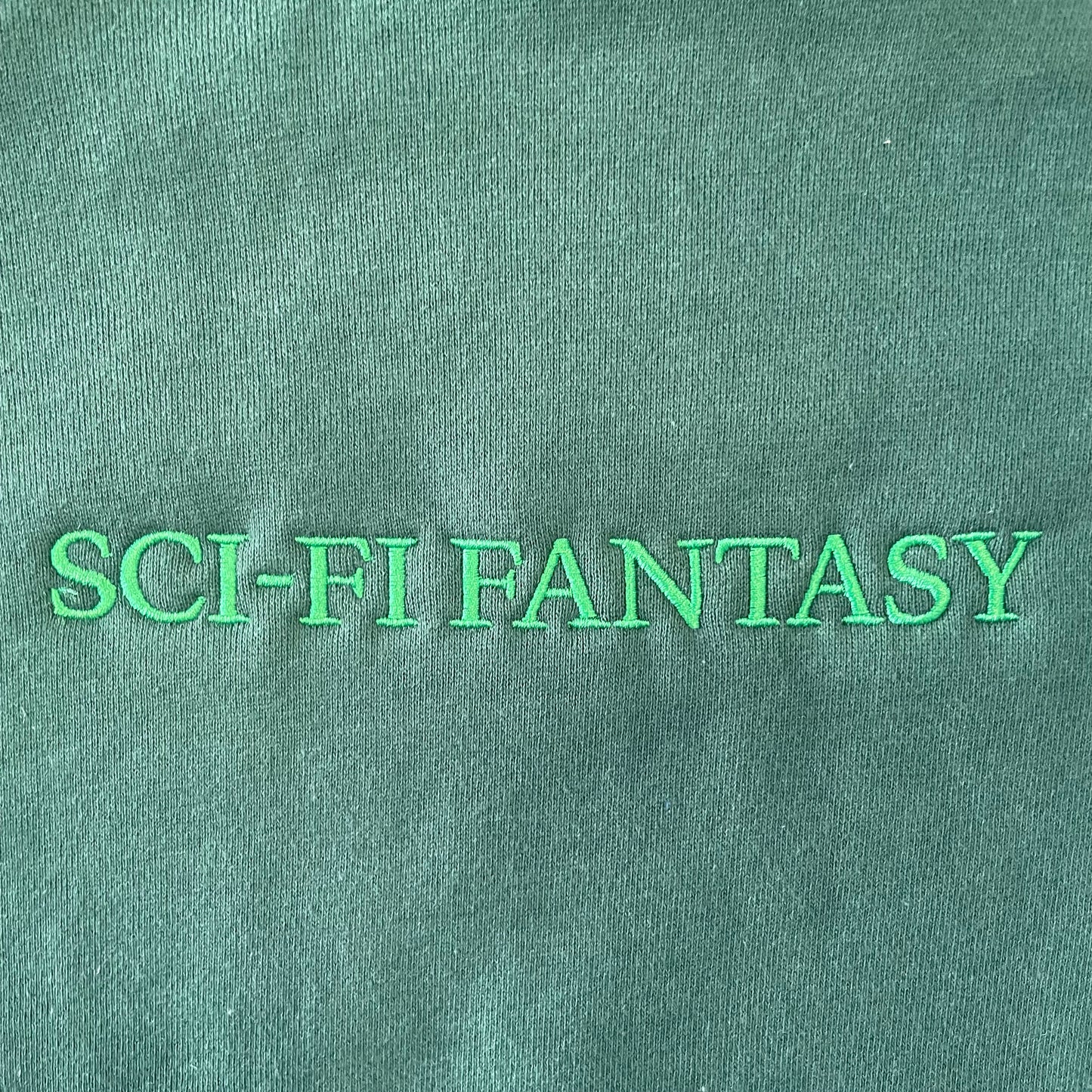 Sci-Fi Fantasy Logo Hoodie - Dark Green
