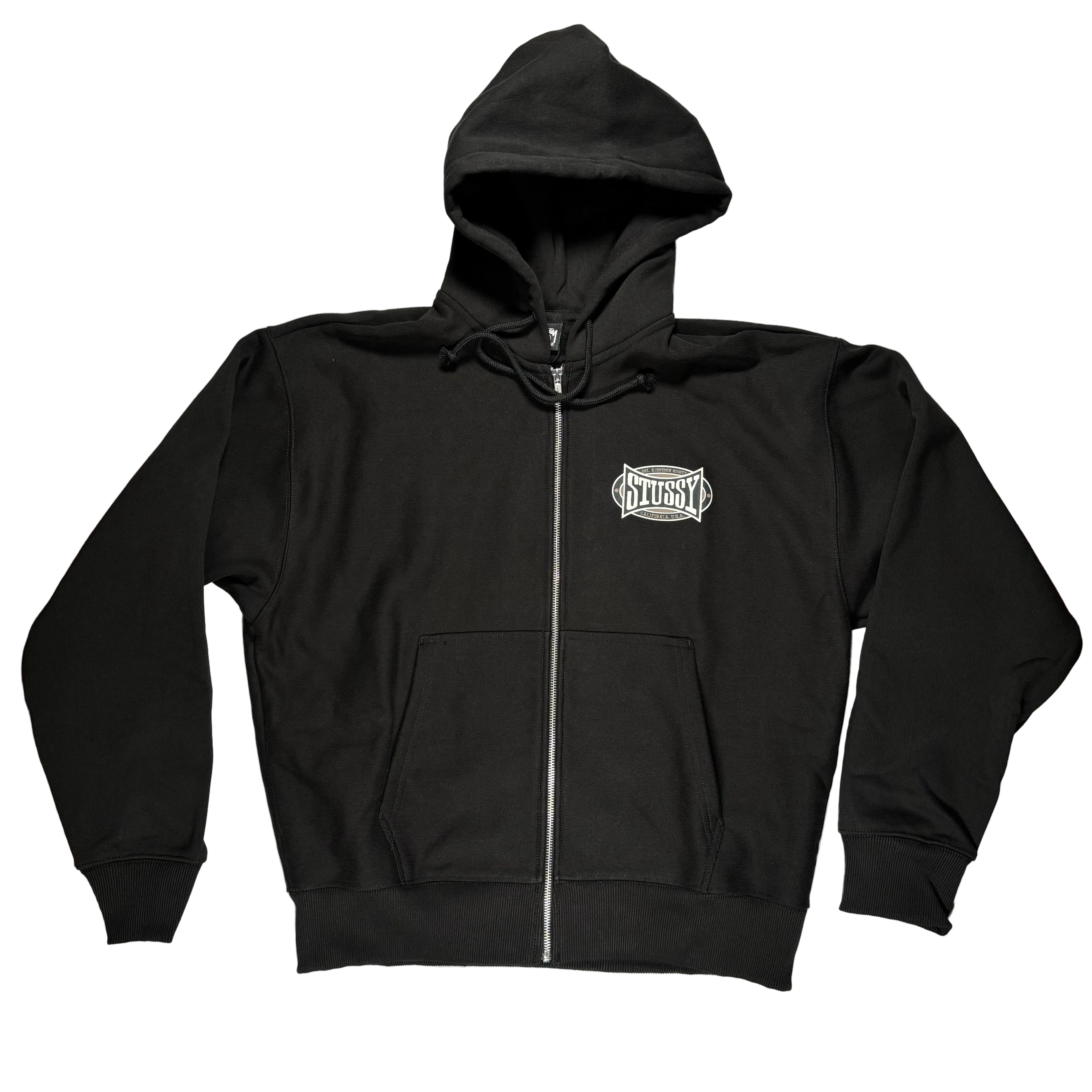 Stussy パーカー L ブラック Stussy 8 Ball Full Zip Black Hoodie