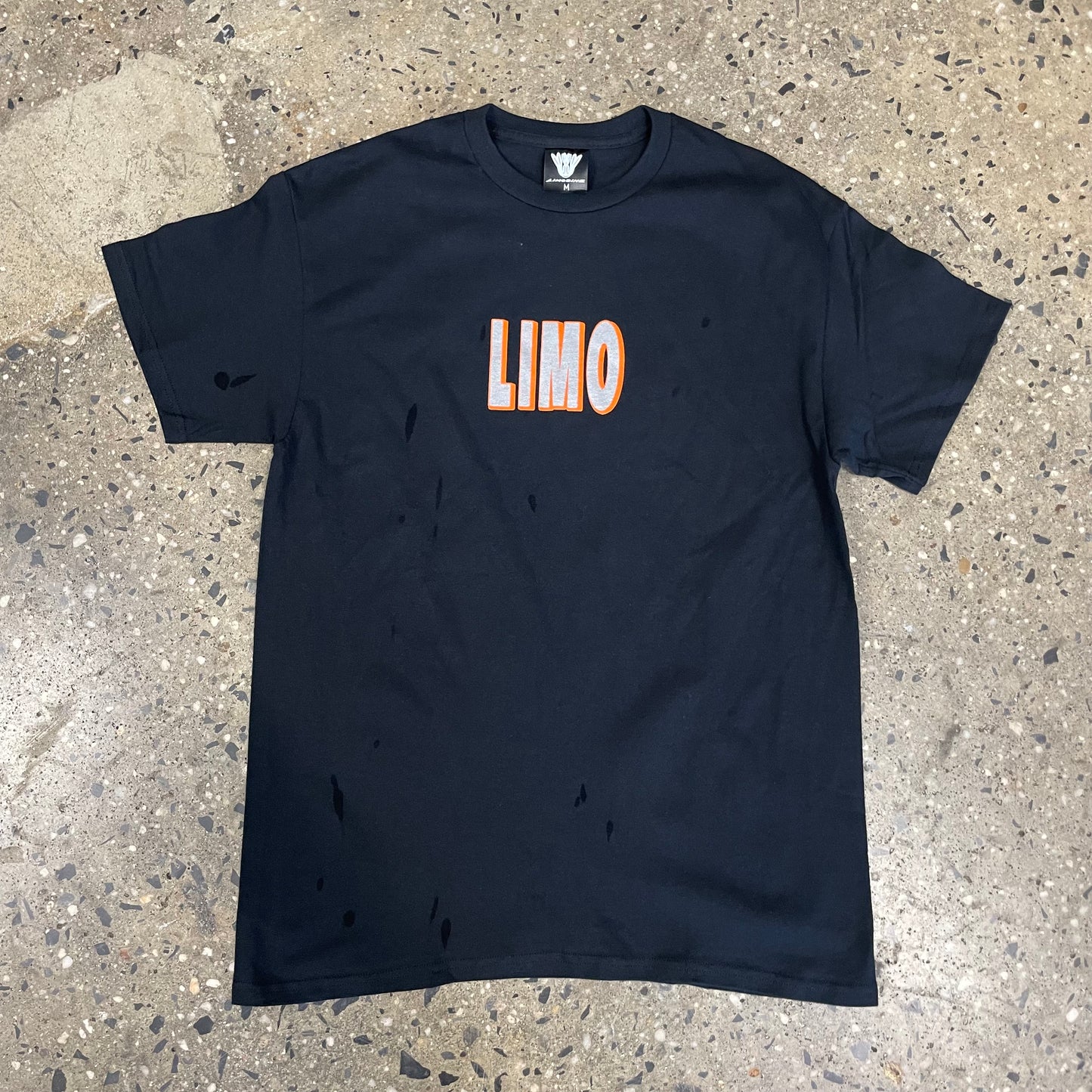 Limosine Sticker T-Shirt - Black