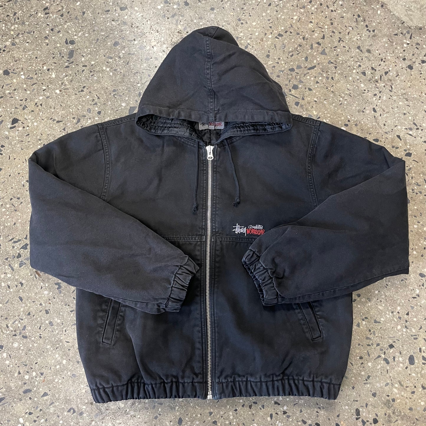 Stussy Insulated Canvas Work Jacket - Black