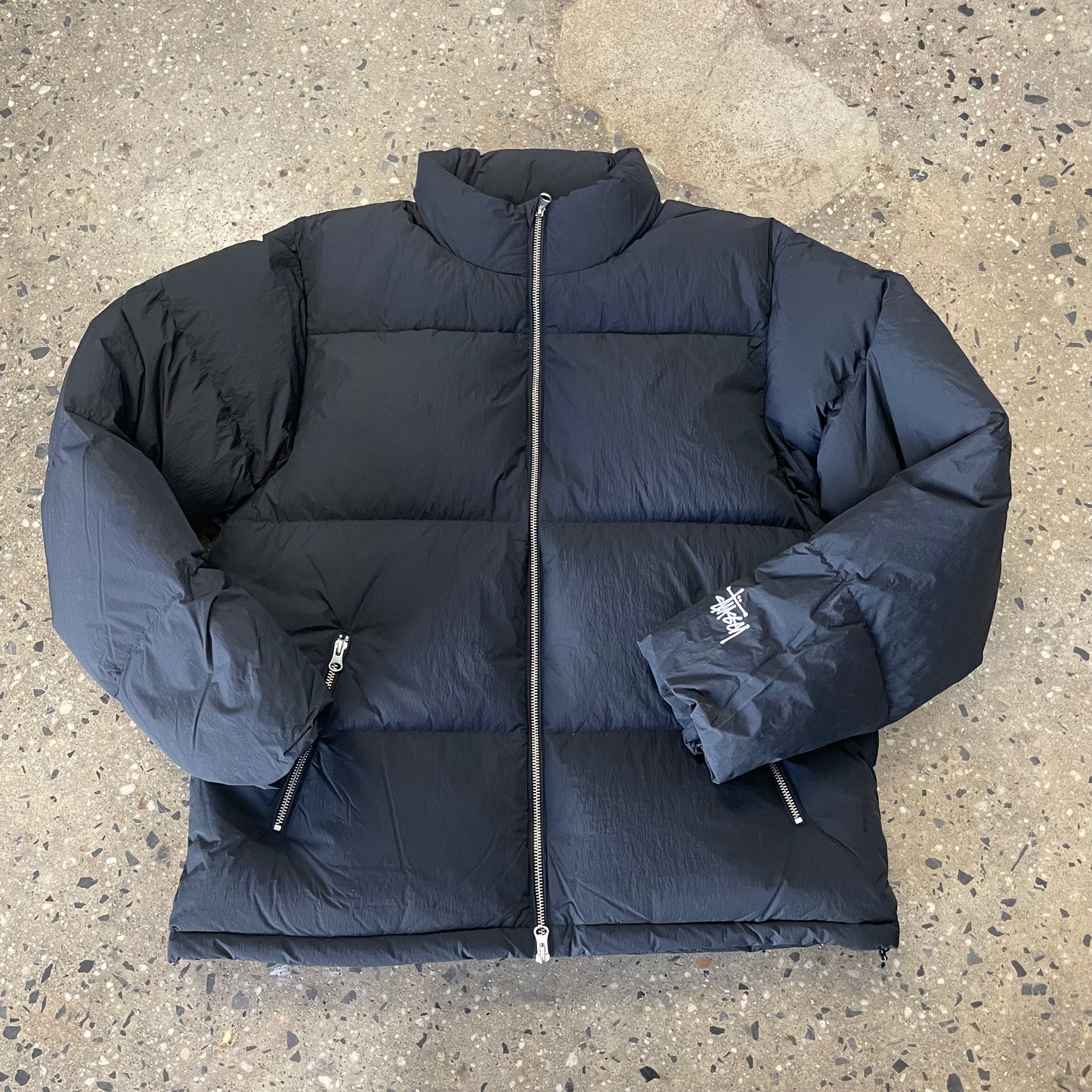 Stussy Nylon Down Puffer - Black