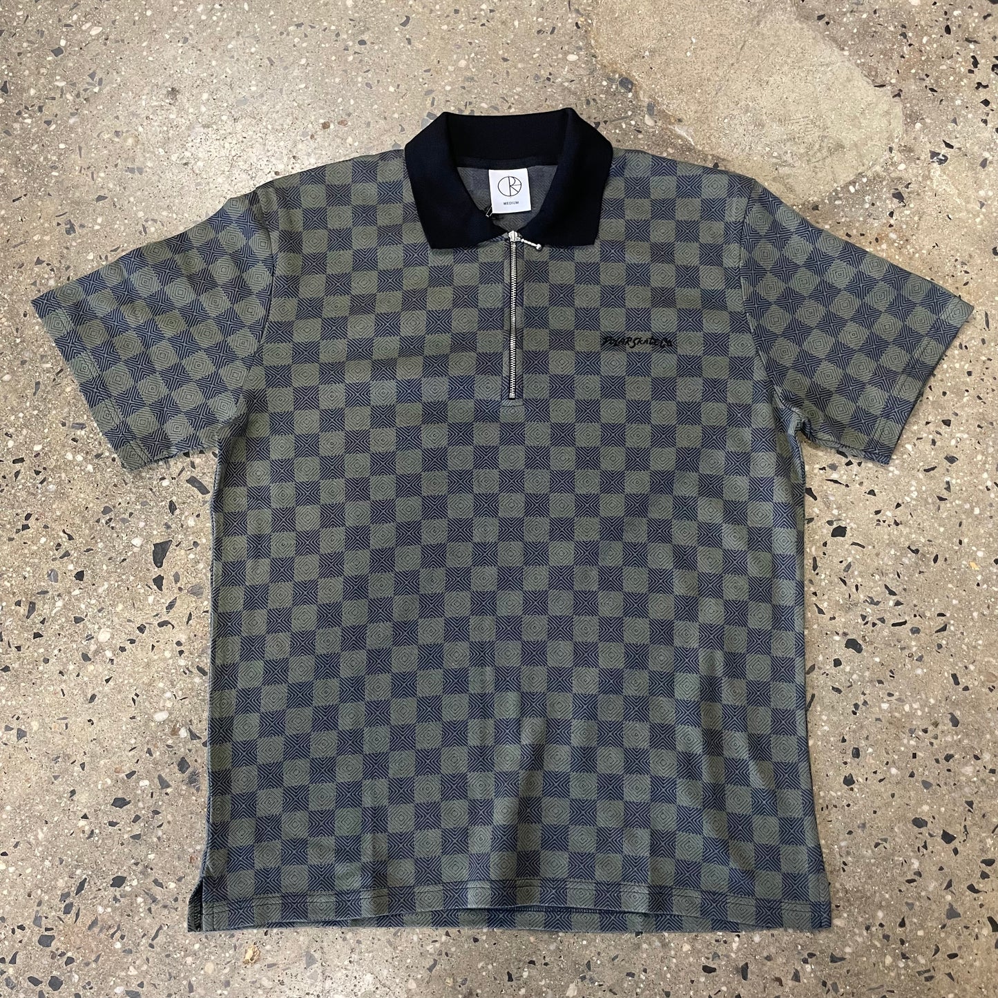 Polar Skate Co. Jaques Polo Shirt - Black/Green