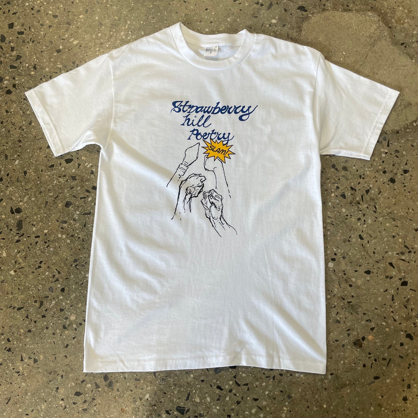 Strawberry Hill Philosophy Club Poetry Slam T-Shirt - White