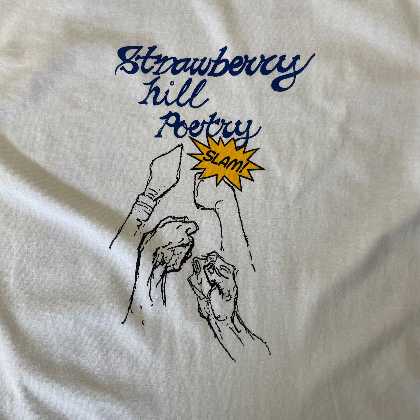 Strawberry Hill Philosophy Club Poetry Slam T-Shirt - White