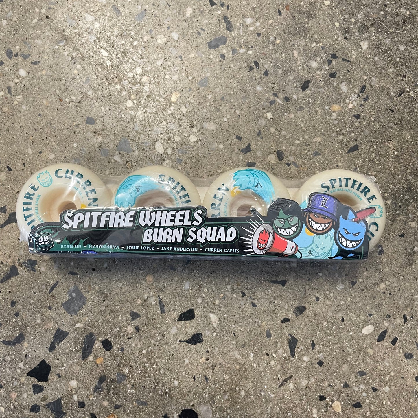 Spitfire Curren Caples Burn Squad Radial Full Wheels - 99D