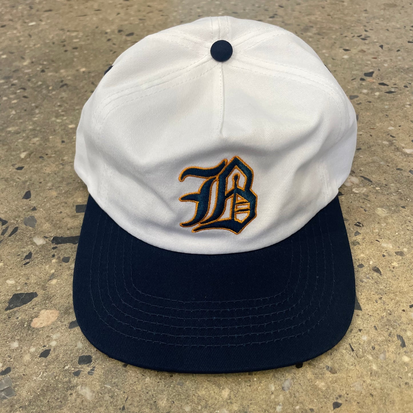 Baker Big B Snapback - White/Navy
