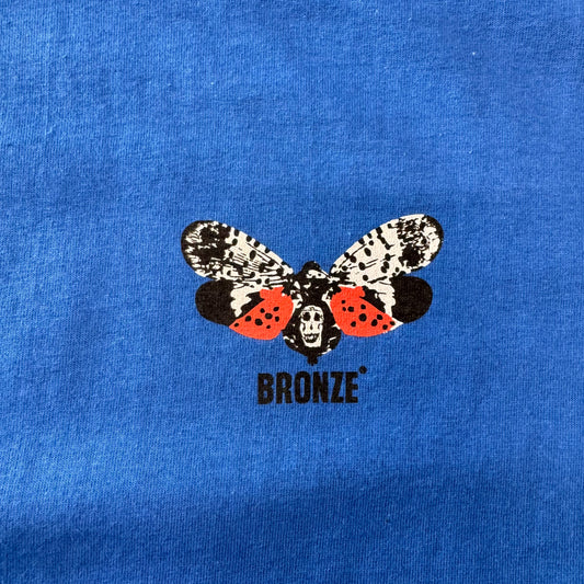 closeup of butterfly logo