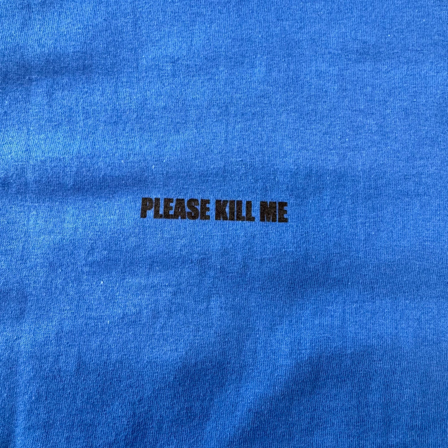 closeup of Please Kill Me logo