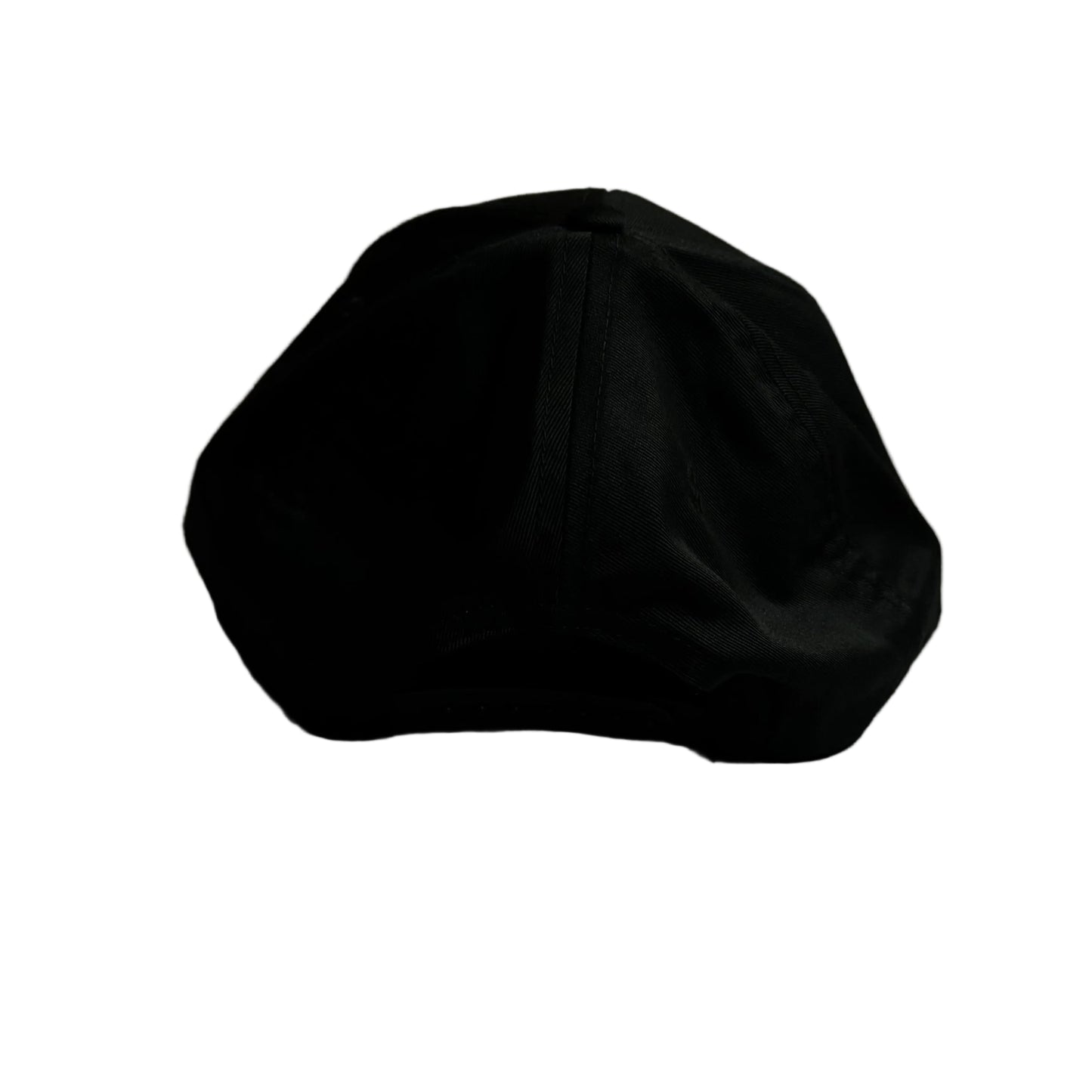 back of Black hat on a white surface