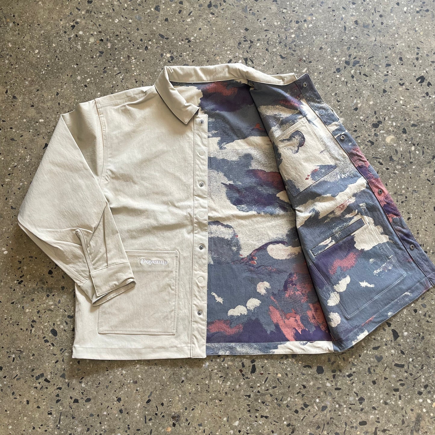 Nike SB x Doyenne Reversible Skate Jacket - Limestone/White