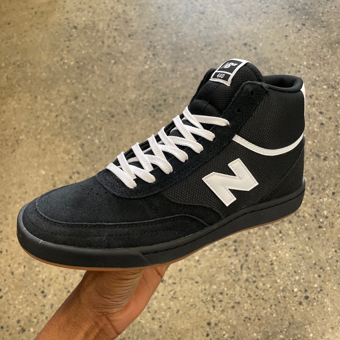 New Balance 440 High Black/White/Light Gum