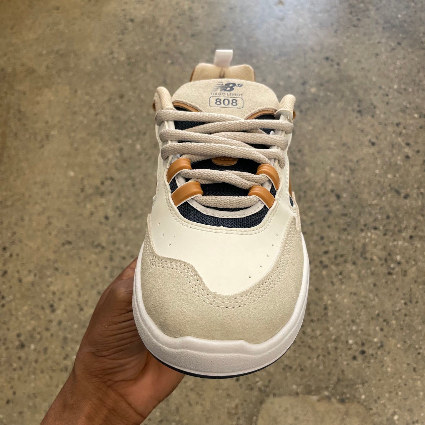 New Balance NM 808 - White/Brown