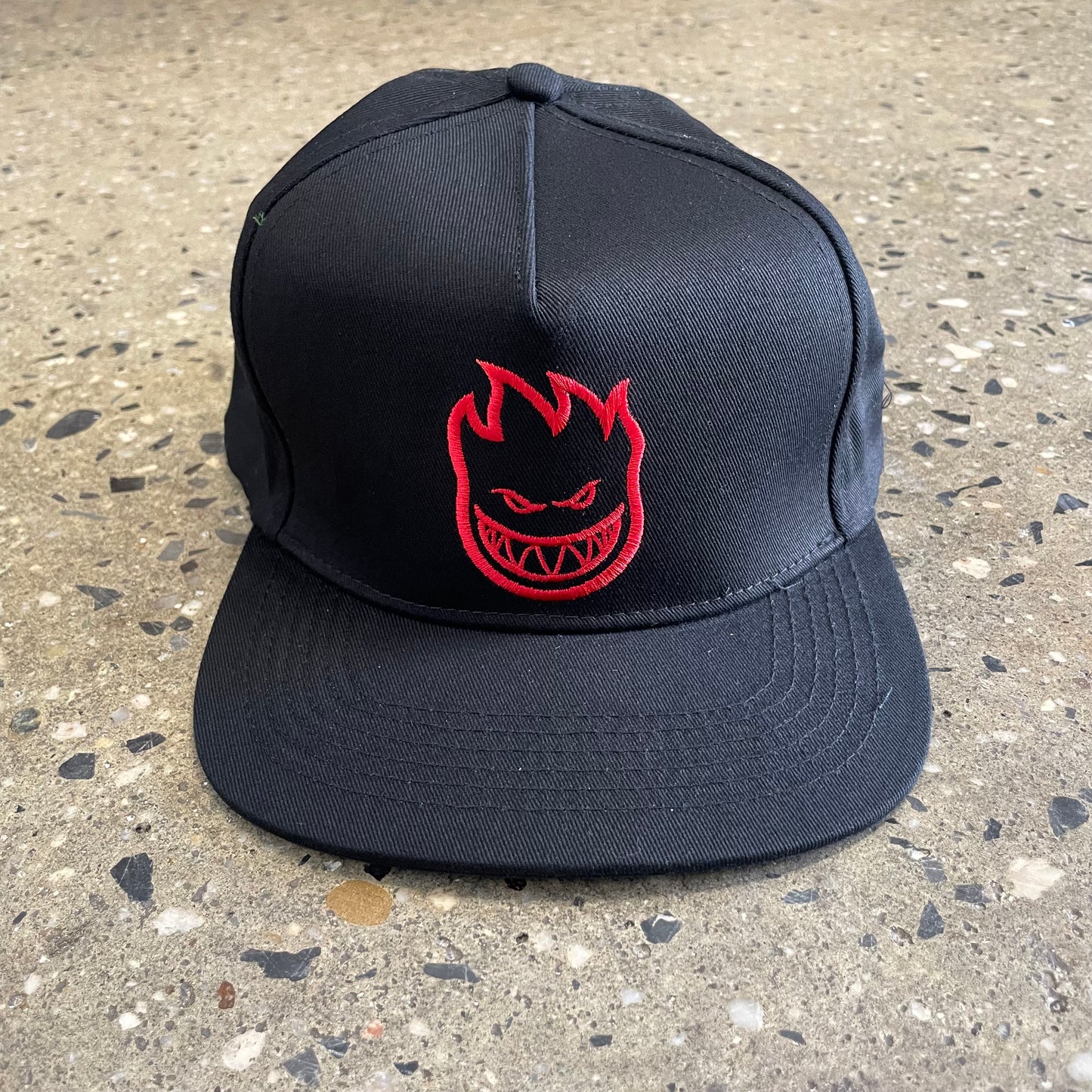 Spitfire Bighead Snapback Cap - Black/Red