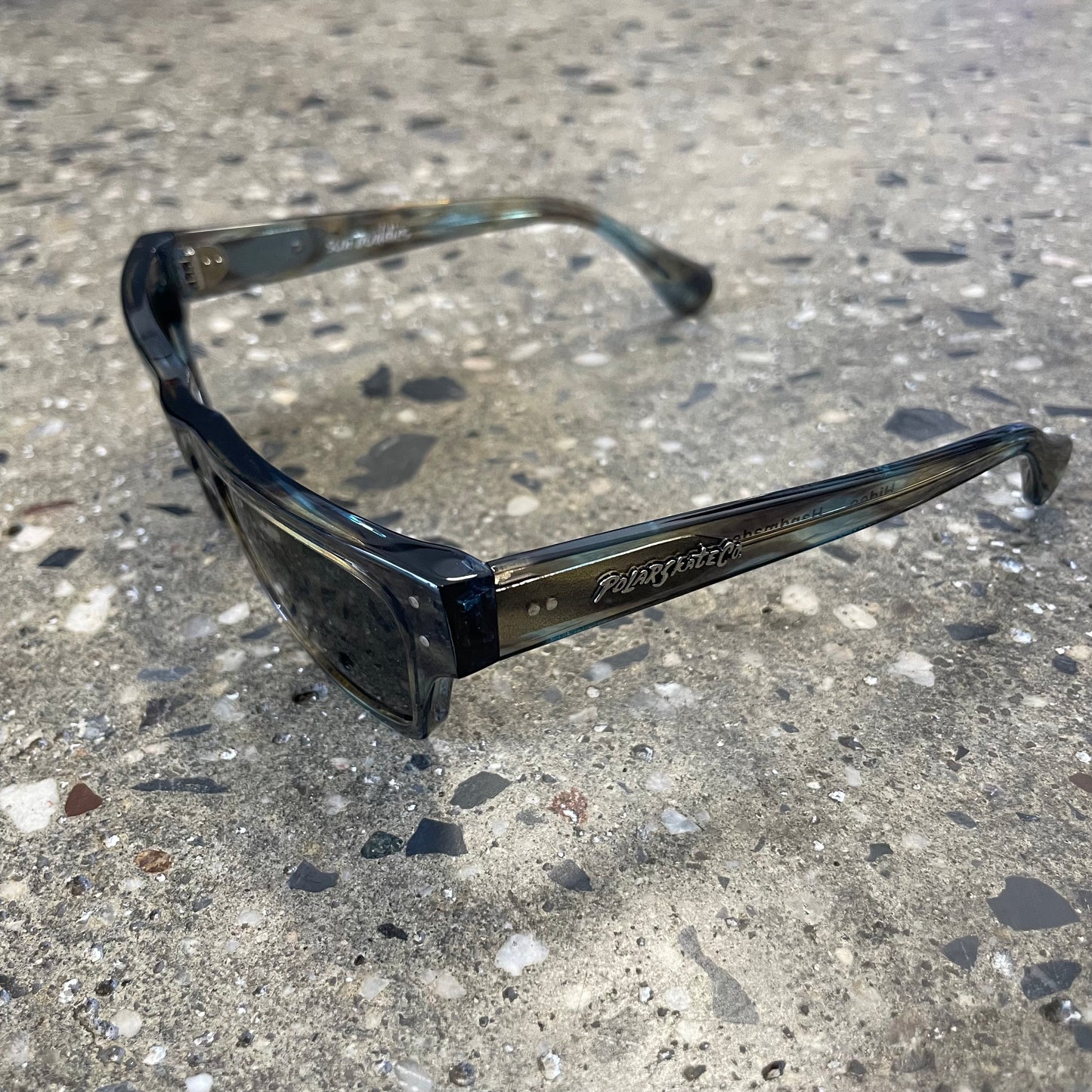 Polar Skate Co.x Sun Buddies Hideo Sunglasses - Teal Smoke