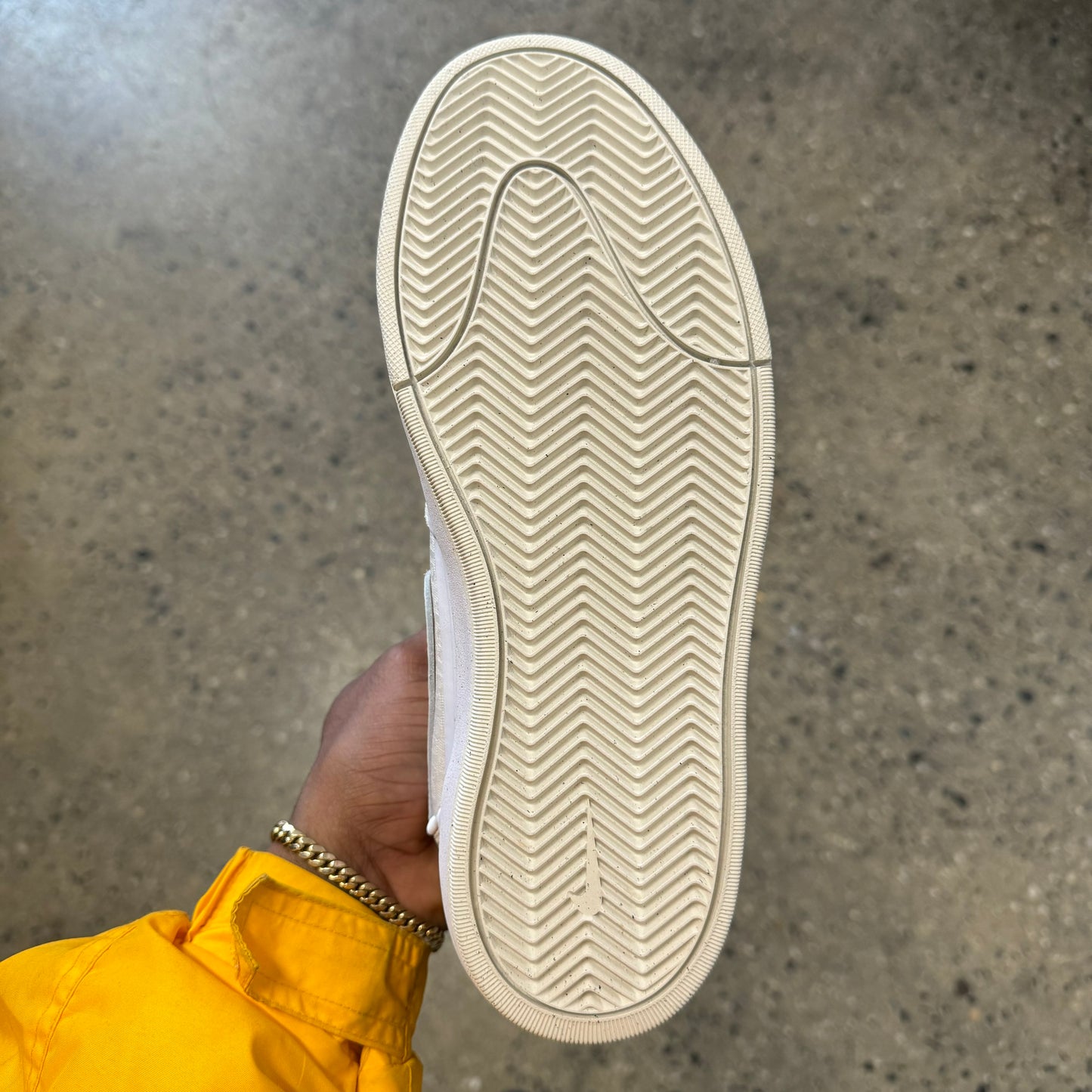 white rubber outsole bottom