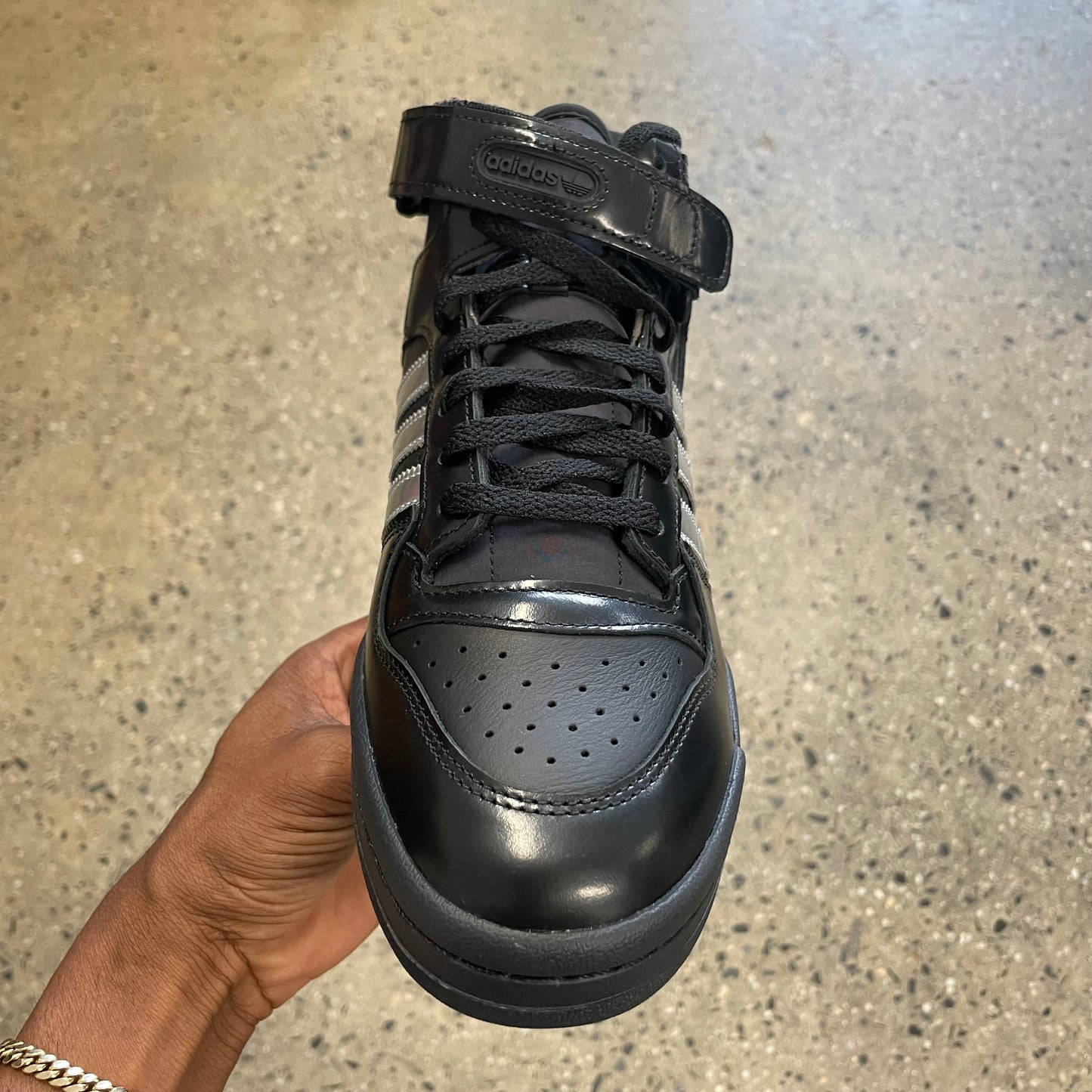 Adidas Forum 84 Mid ADV x Heitor - Black/Metallic Silver/Black