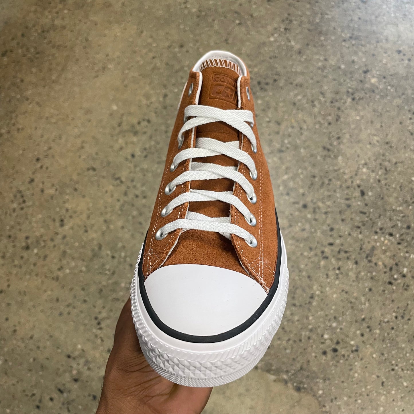 converse ctas pro mid tawny owl/white