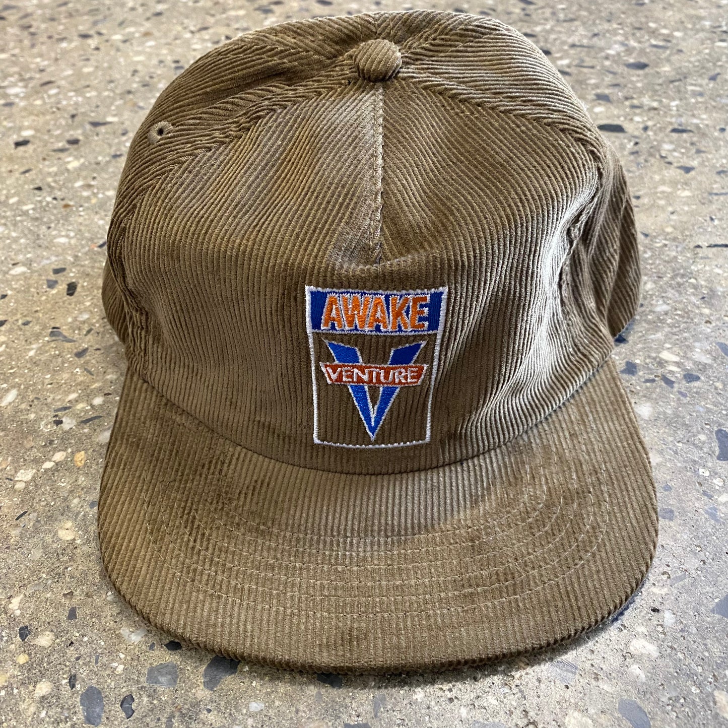 Venture Awake Snapback Hat - Brown/Blue/Orange